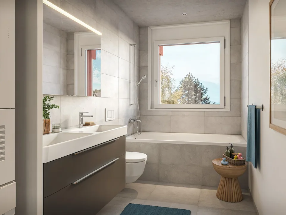 Appartement en maisonnette 5 ½ pièces avec jardin