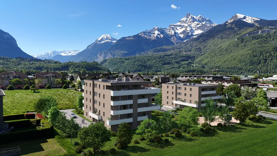 NUOVO PROGETTO - APPARTAMENTO DI 4,5 LOCALI - VICINO ALLA STAZIONE - VISTA PANORAMICA
