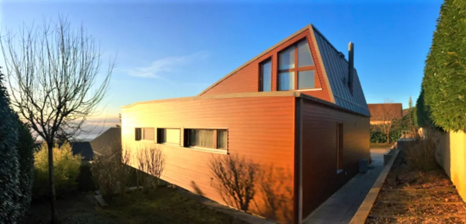 Villa individuelle 7.5 pièces - Unique ! Villa d'architecte contemporaine, vue lac et Mont-Blanc