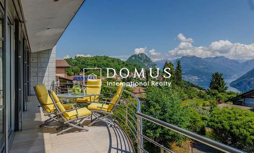 Lugano-Carona: moderne Villa in Carona mit Blick auf den Luganersee... – Foto 18 von 25