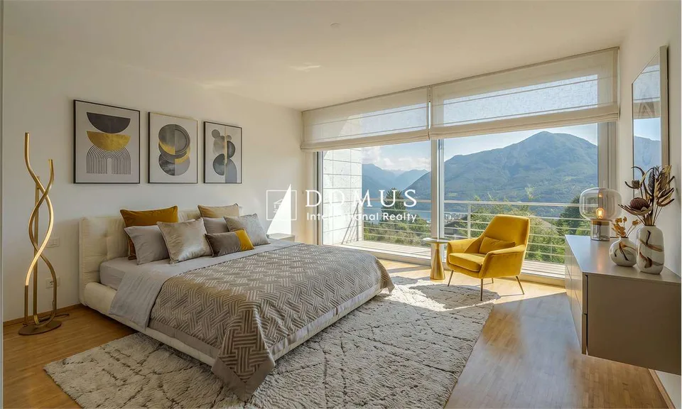 Lugano-Carona: moderne Villa in Carona mit Blick auf den Luganersee... – Foto 20 von 25