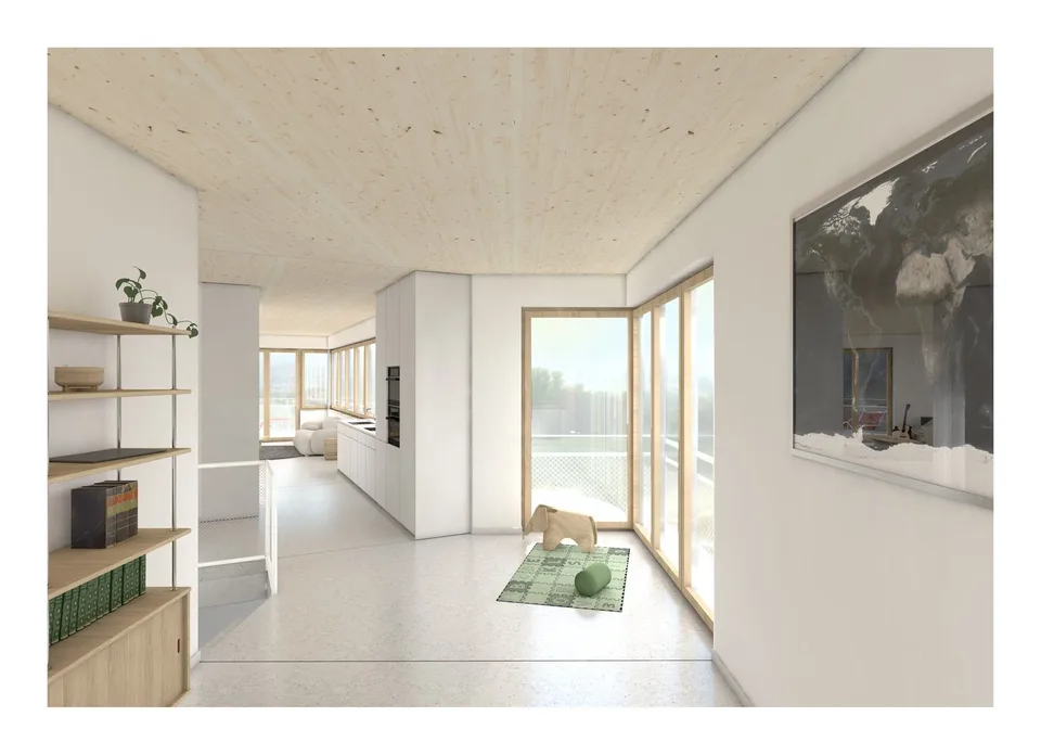 Nouveau bâtiment avec vue panoramique : maison individuelle détachée dans un emplacement privilégié