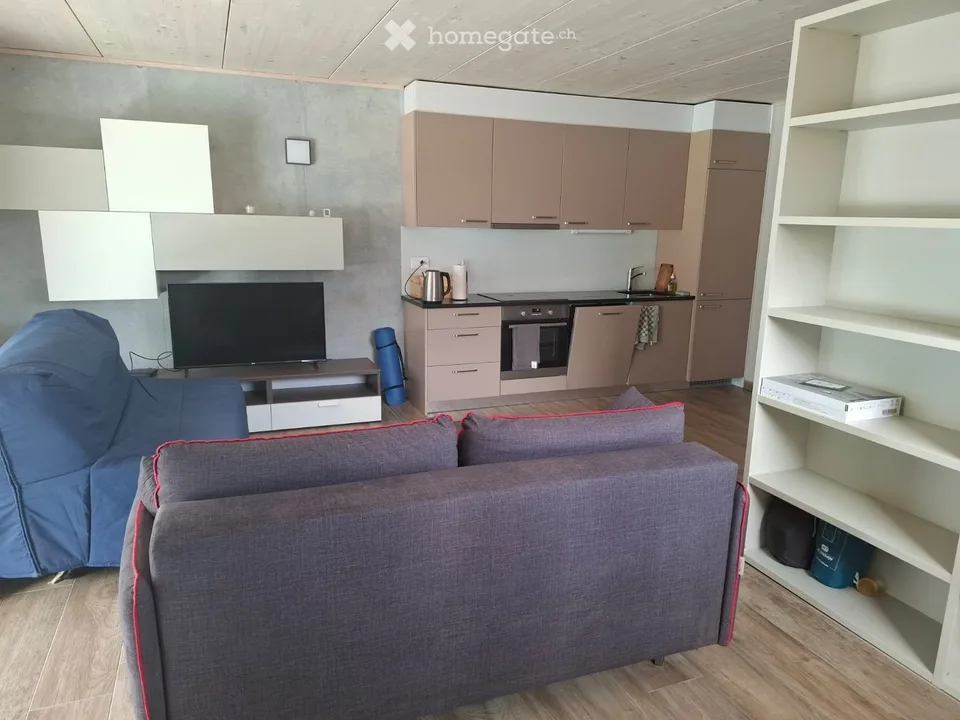 Zu vermitteln: Möbliertes und ausgestattetes Apartment-Loft in Saxon (VS)