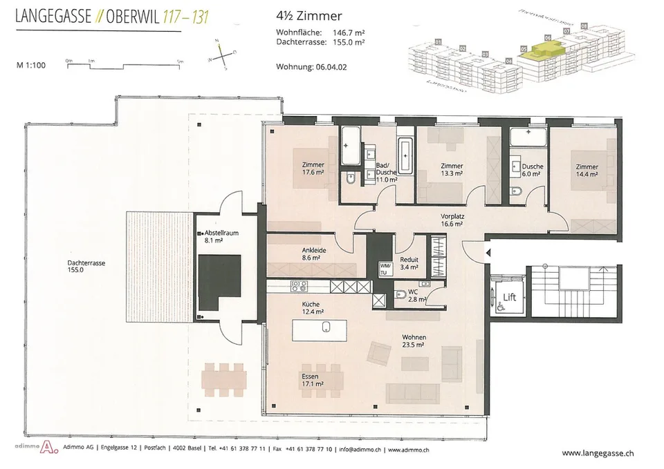 4.5 rooms - attic apartment with sunny roof terrace – photo 12 of 12
