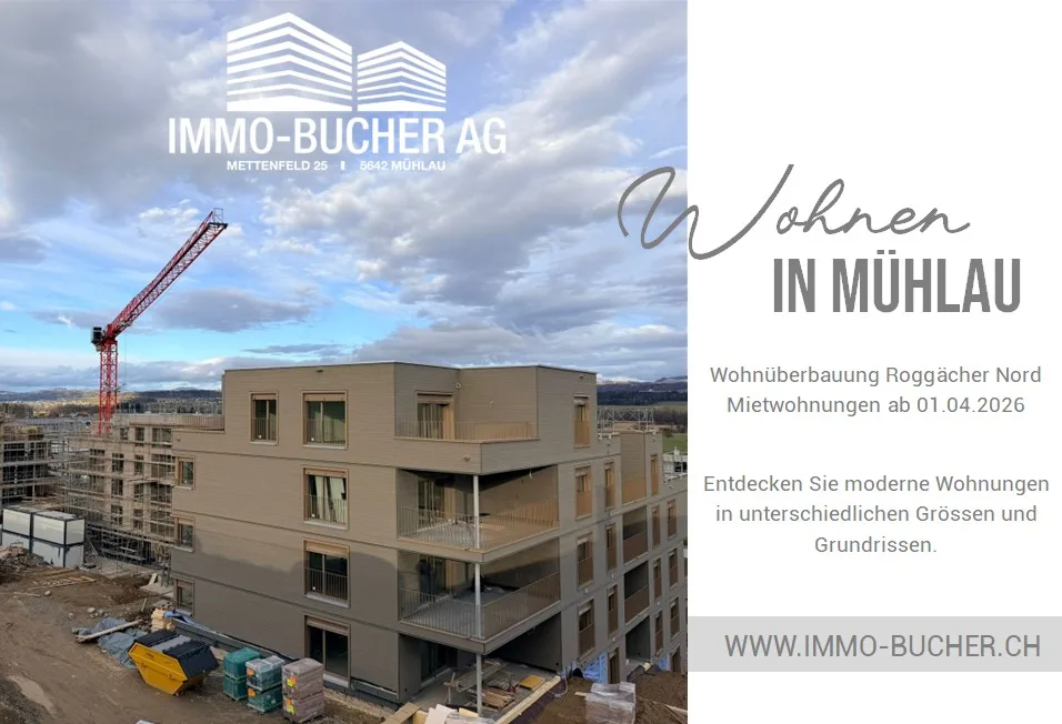 Erstbezug 5.5 Zimmer-Wohnung in neuer Überbauung Roggächer Nord