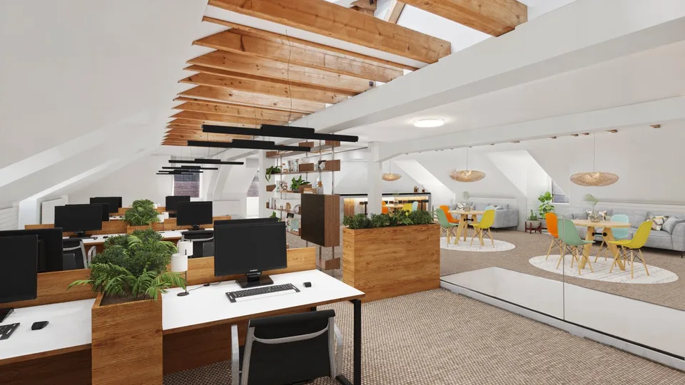 Atmosfera loft sopra i tetti di Zurigo