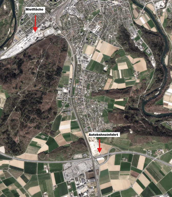 Attraktive und vielseitig Nutzbare Aussenfläche - bis 5'000m2 in Brugg