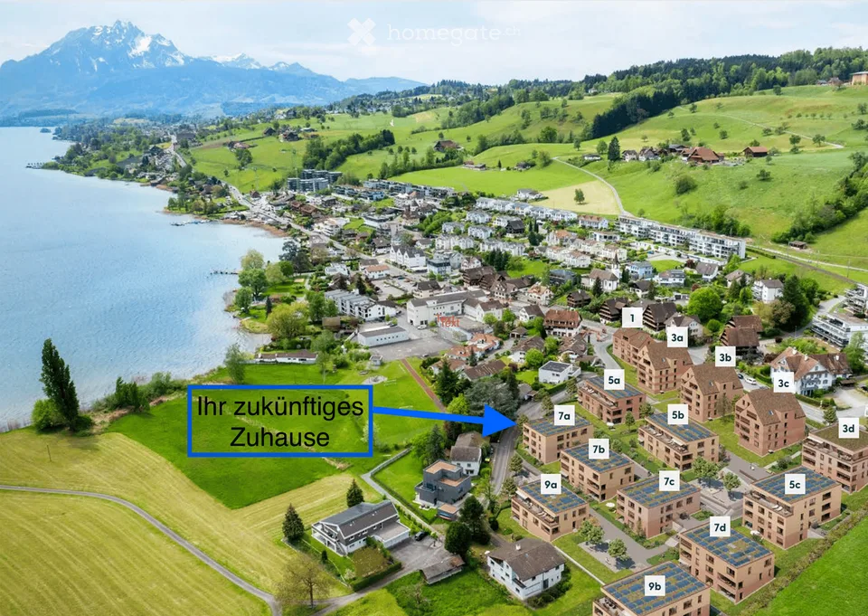 Attika 4.5-Zimmer-Woh. inkl. 2 Parkplätze und E-Ladestation — Neubau Minergie, steuergünstige Lage