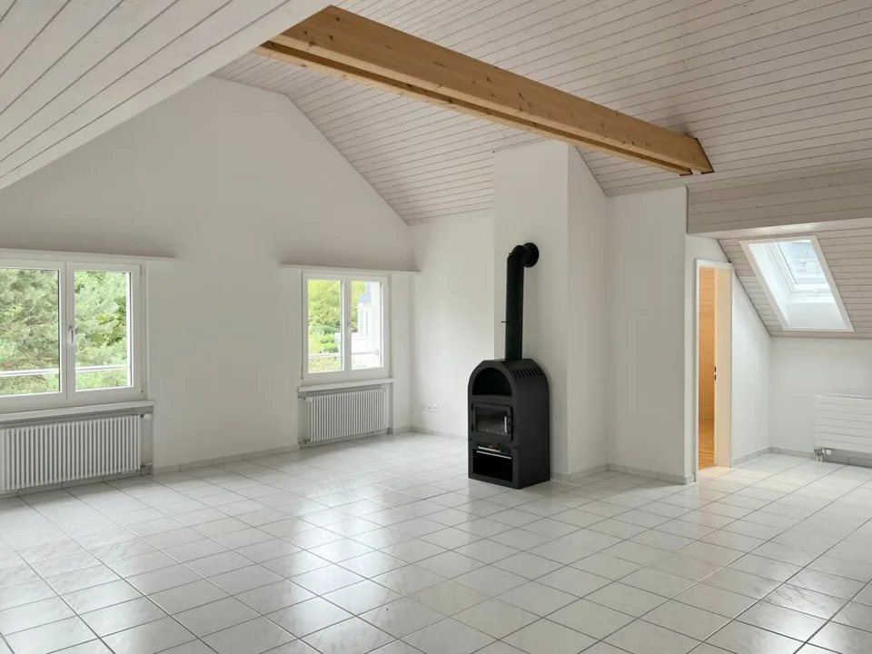 Schöne und gepflegte 4.5 Zimmer Dachwohnung mit Gartensitzplatz