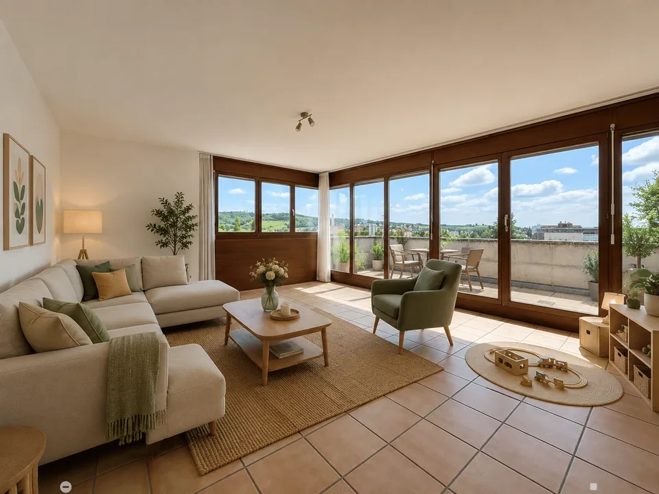 Appartamento di 4.5 locali con balcone e vista panoramica a Biel
