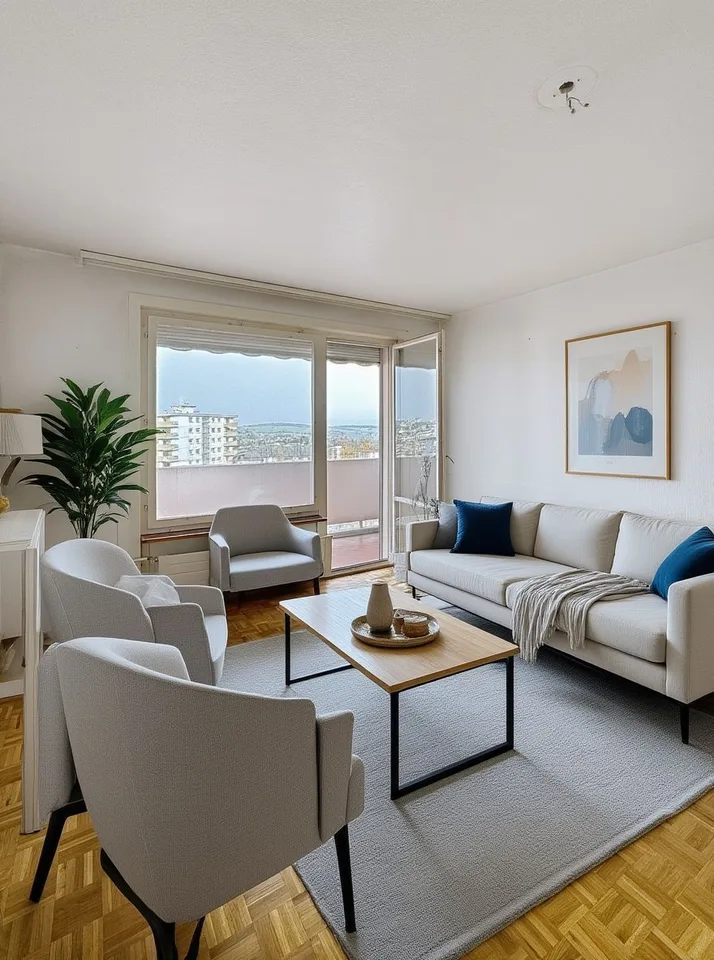 Bel appartement de 4 pièces  avec magnifique vue dégagée