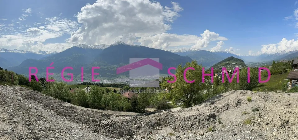 Superbe terrain à bâtir avec vue panoramique à Lens