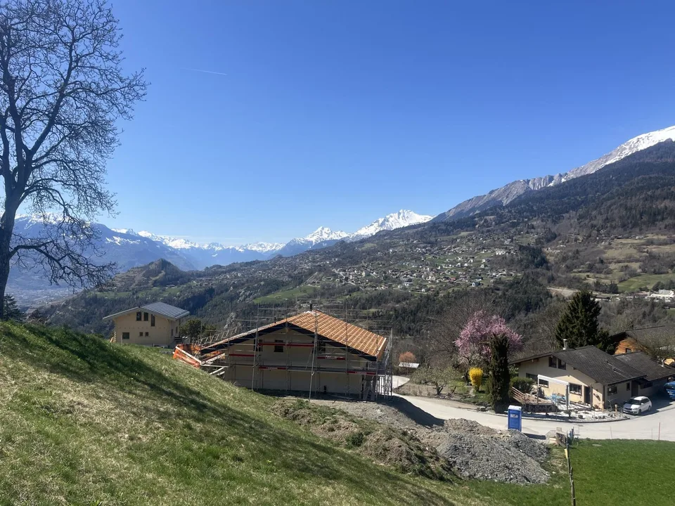 Villa neuve avec vue panoramique à Icogne