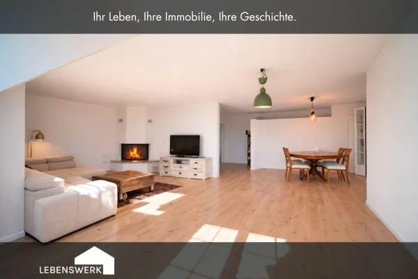 Wohnen im Dorfzentrum  Moderne Dachwohnung mit Cheminée in Hefenhofen