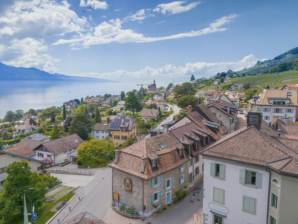Maison vigneronne d'exception au coeur du vieux bourg avec vue lac