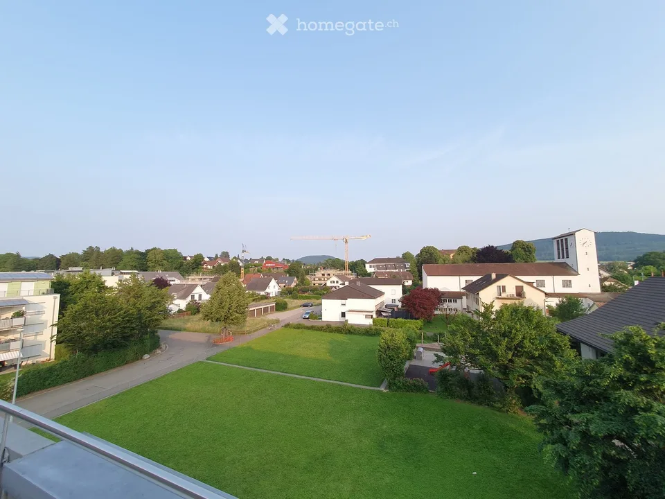 Grosszügige 4.5-Zimmer-Dachwohnung mit Balkon und Kamin in Möhlin