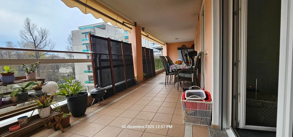 Elegante appartamento di 3.5 locali con grande terrazzo coperto