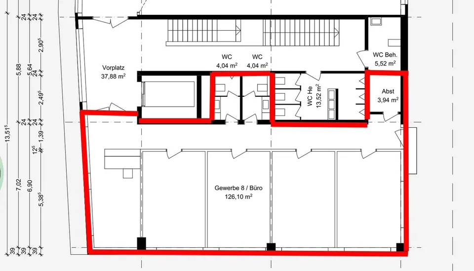Neubau Verkauf Büro/Praxis 138m² See-Säntis Sicht Büro/Lagerkauf n. Absprache, Klima, Be-und Entlüft – Foto 6 von 6