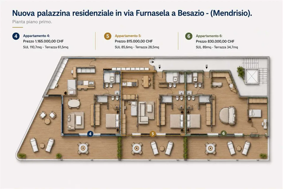 BESAZIO - RÉSIDENCE EXCLUSIVE DE 6 SEULES LOGEMENTS