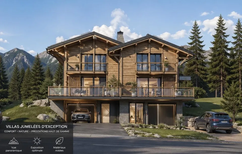 Villas jumelées haut standing à vendre à Gryon