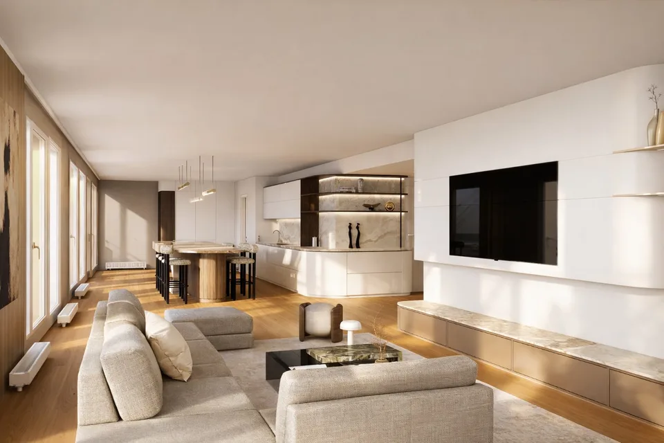 Unique penthouse with rooftop and swimming pool and amazing view on the lake and the Jet d’Eau