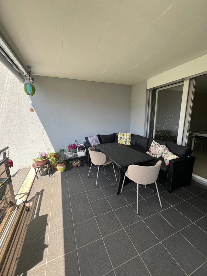 Appartement de vacances 3,5 pièces avec balcon et jardin