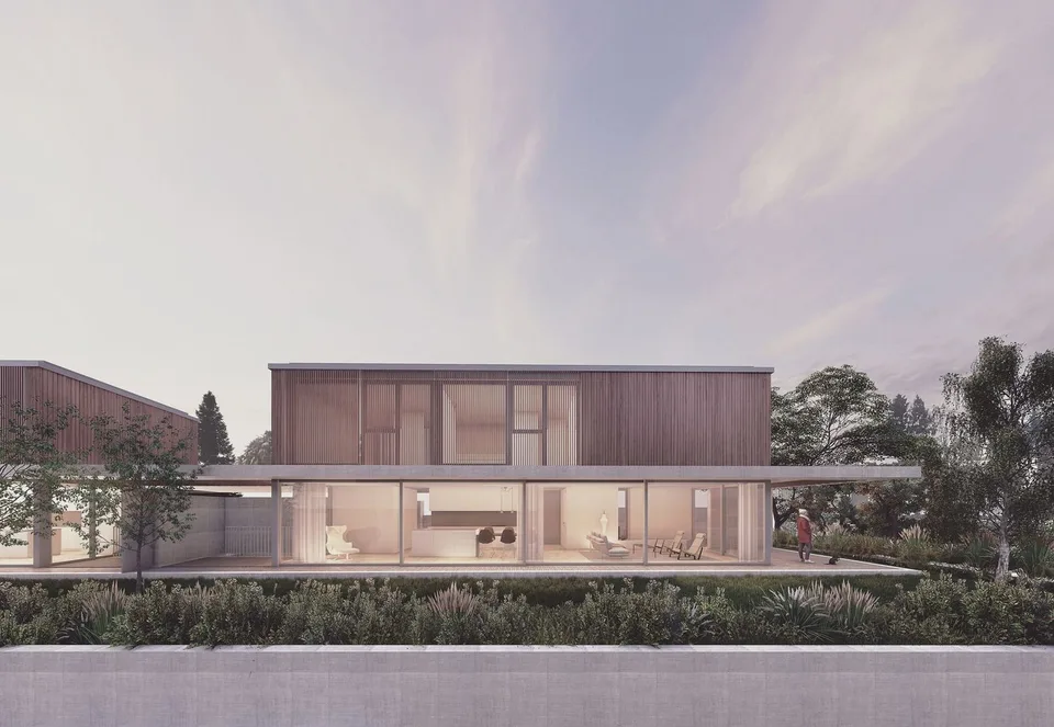 Villa de design élégante dans un quartier résidentiel