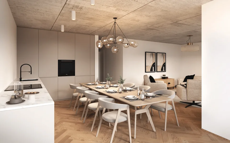 Attraktive Neubau-Maisonettewohnung mit grossem Garten und Sockelgeschoss