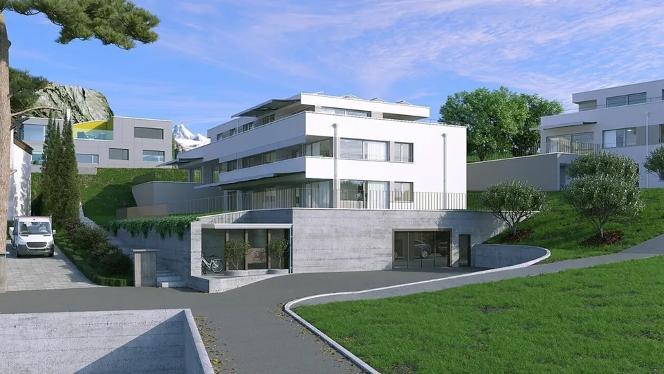 Moderne 5.5-Zimmer-Gartenwohnung mit Terrasse und Privatgarten - Neubau MFH Klösterli, Brig