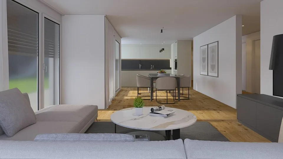 Appartamento di giardino moderno 5.5 locali con terrazza e giardino privato - Nuovo MFH Klösterli, Brig