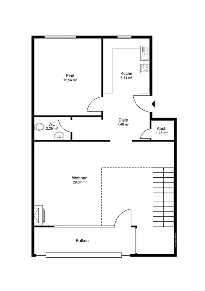 IMMORath.de - Appartement maisonnette lumineux avec balcon – photo 11 sur 13