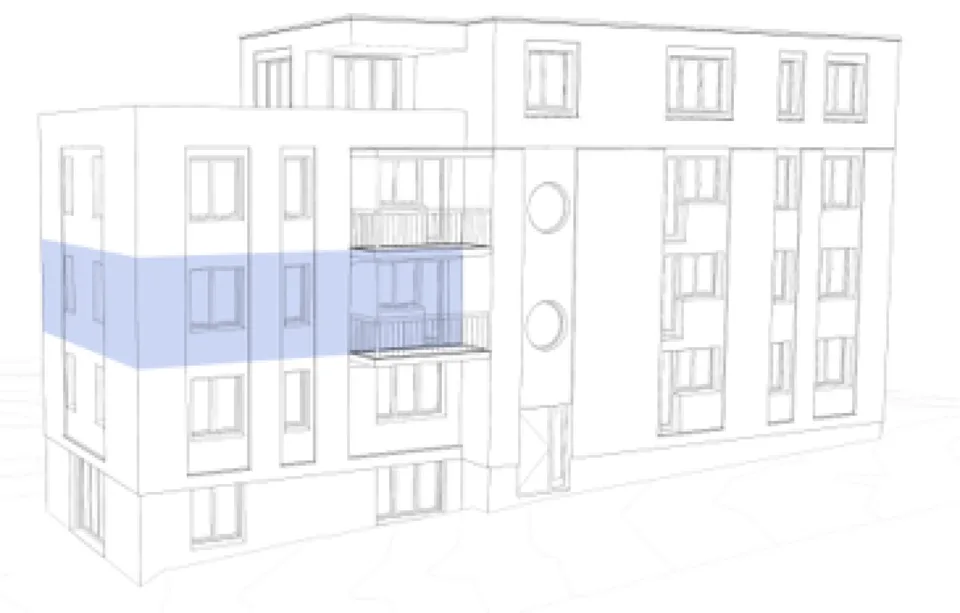Moderne 3.5-Zimmerwohnung mit zwei Balkonen