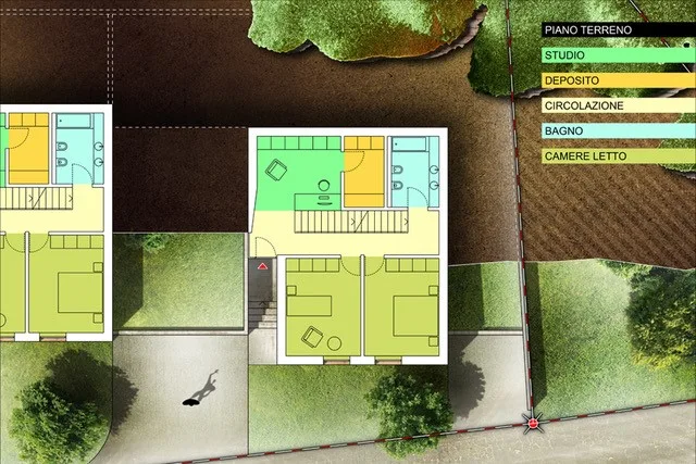 nuovo progetto di 3 ville indipendenti ad Arosio ( Malcantone ) – foto 8 di 12