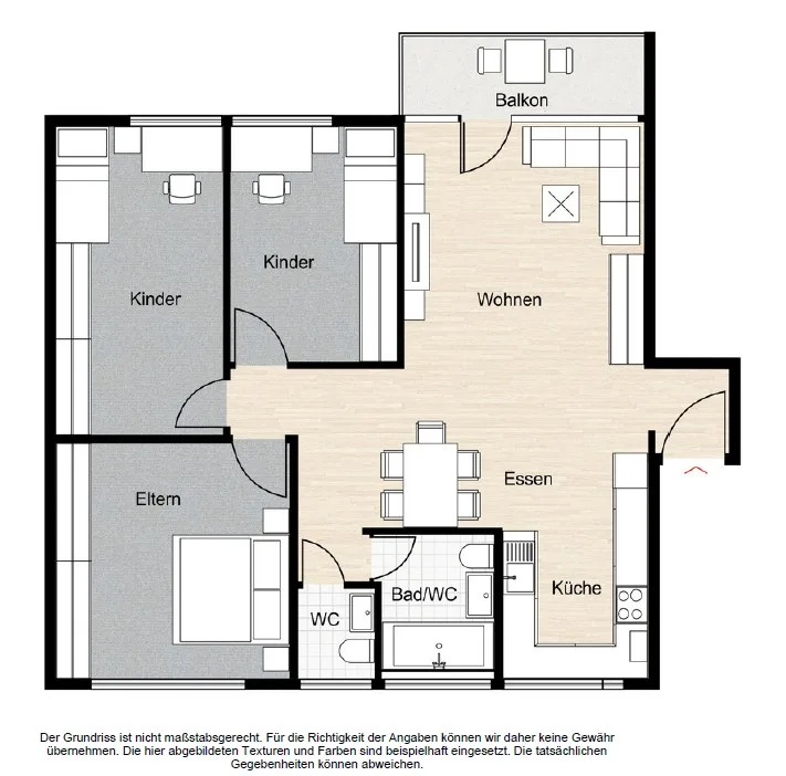 Appartamento attraente di 4,5 locali al 2° piano – foto 6 di 6