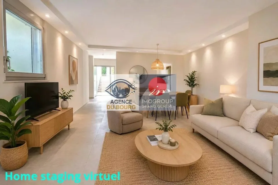 Ampio duplex con giardino privato in stile di casa - Anières