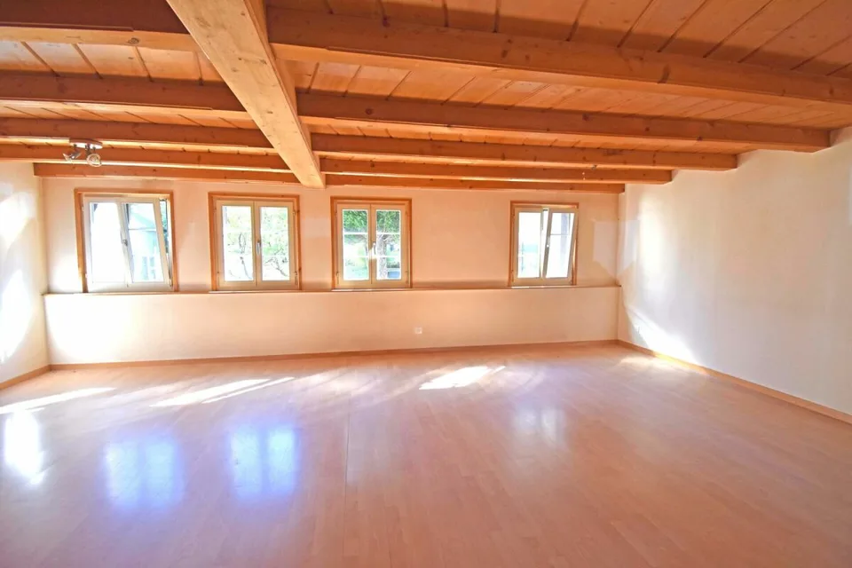 Casa a schiera con potenziale di ristrutturazione e mezza casa a schiera affittata in opzione