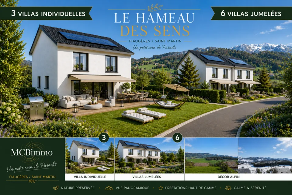 2228 VIîlla jumelée Vue Panoramique Au hameau des Sens