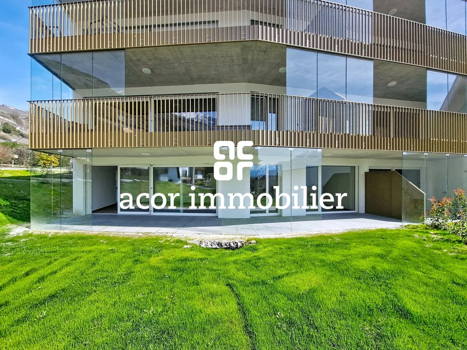 Magnificent 4.5 rooms new with terrace and garden in Vétroz!