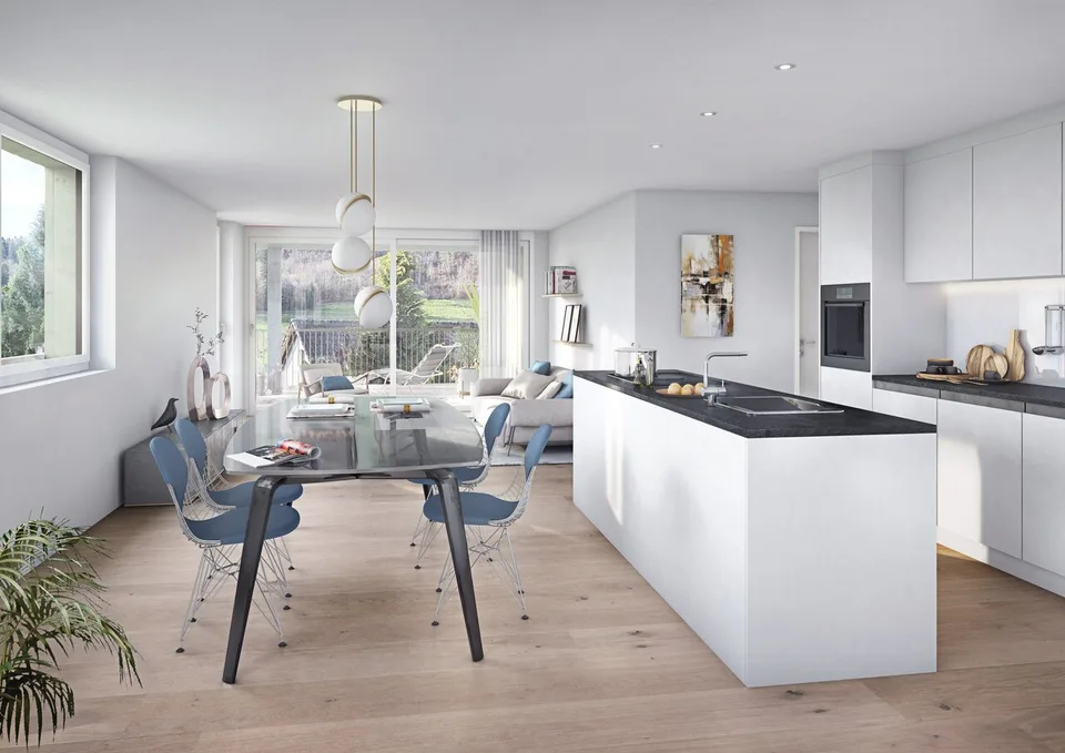 Ampio appartamento familiare con balcone a vetri