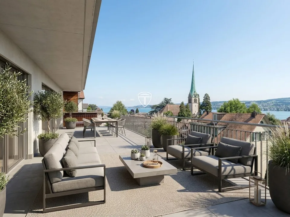 5.5-Zi. Reiheneckhaus mit Weitblick und Terrasse in Horgen