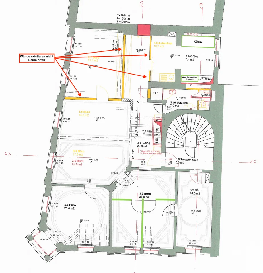 Spazio ufficio rappresentativo di 5,5 locali in posizione primaria a Zurigo 8001