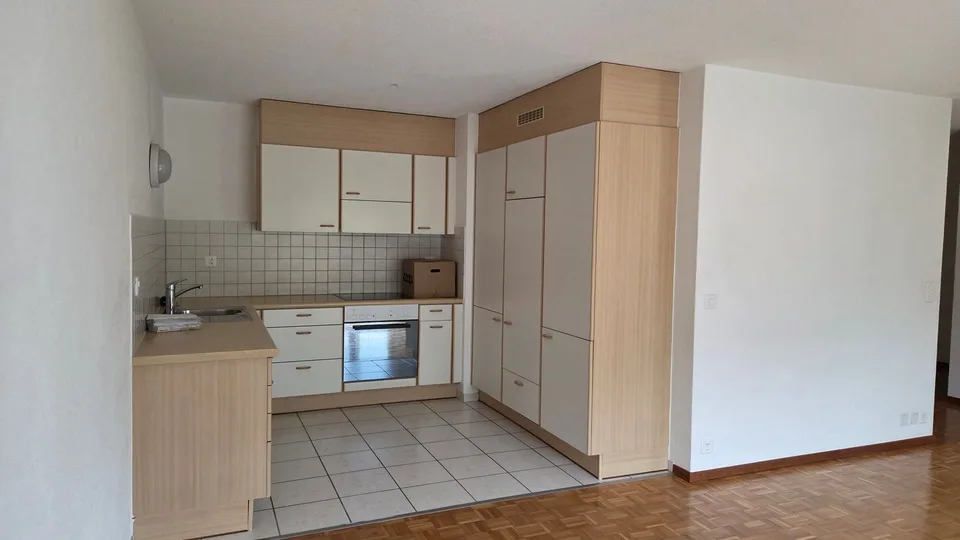 Appartement situé dans un immeuble avec ascenseur.