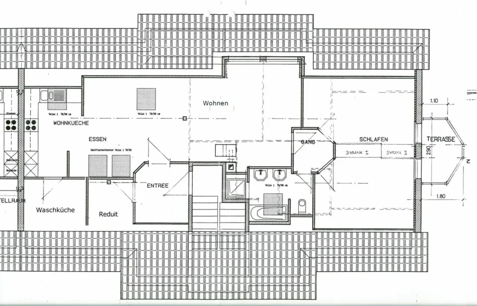 Appartement de 3,5 pièces au grenier avec 93m2 d'espace de vie !