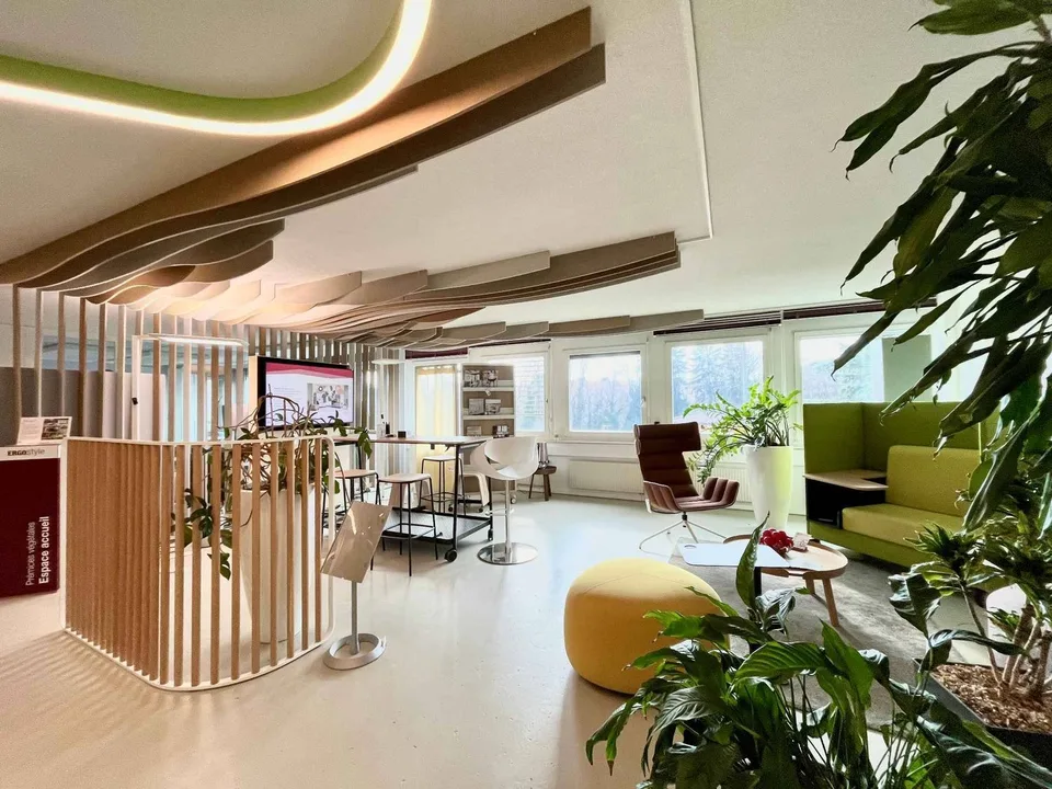 Commercial premises, showroom, 490 m2 warehouse for rent in Mont sur Lausanne
