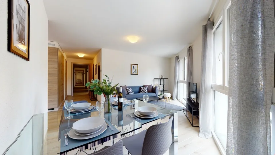 Moderne, vollständig möbliertes Apartment in Aigle – Foto 9 von 16