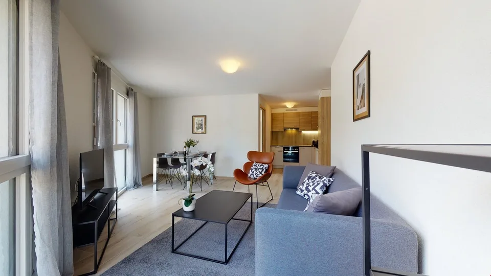 Moderne, vollständig möbliertes Apartment in Aigle