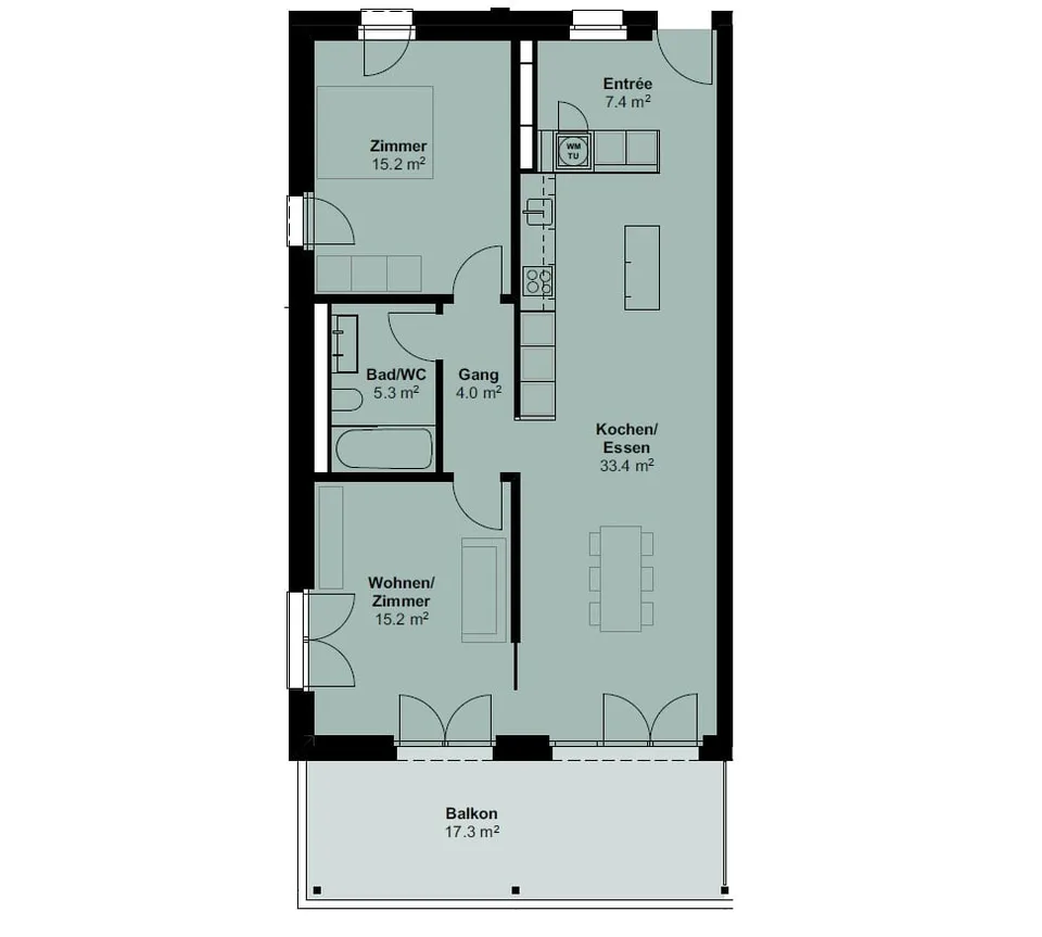 Appartements 3.5 pièces dans le nouveau bâtiment Rehpark - vivre avec confort