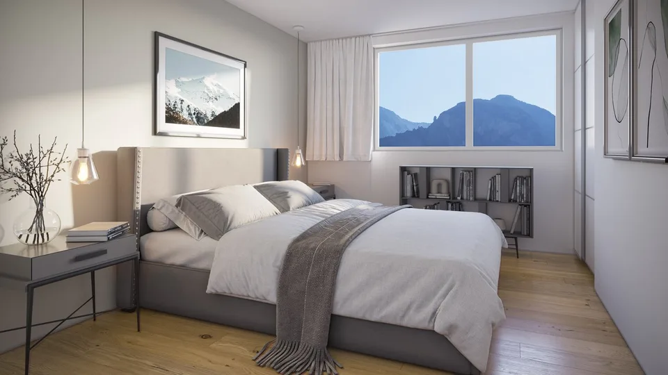 Perfect for couples and small families – modern 3.5-room apartment in Leuk