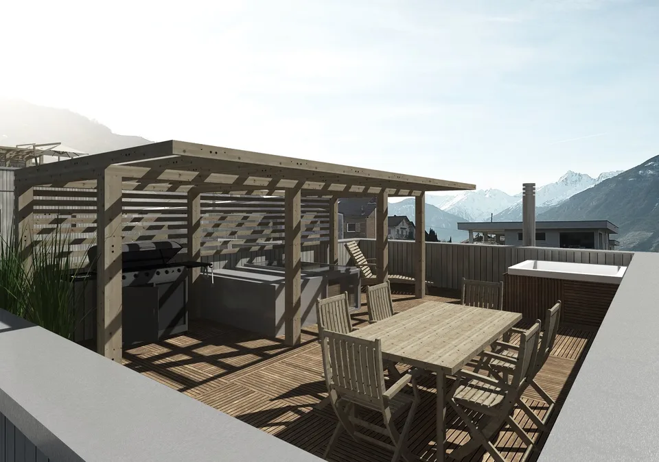 6 villas contemporaines avec rooftop panoramique sur les hauteurs de Saxon – photo 16 sur 19