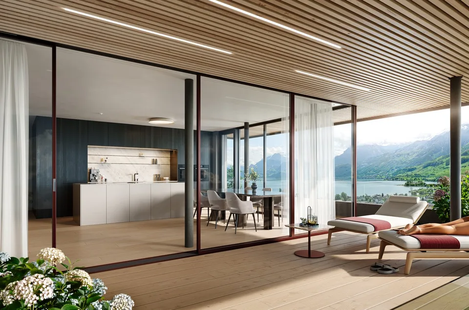 Appartamento di 4,5 locali in proprietà con vista da sogno a Ennetbürgen